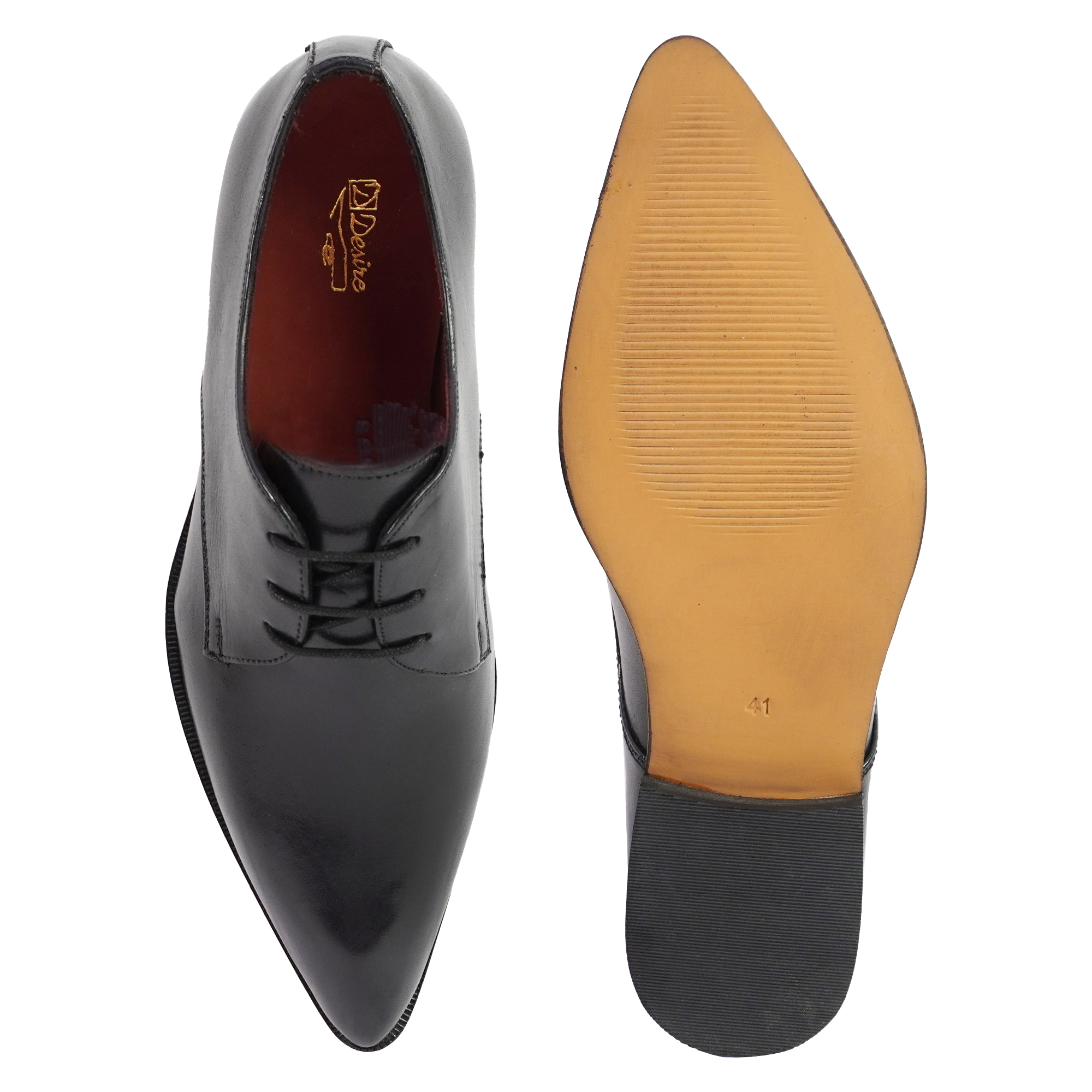 2525 Pointer lace up LEATHER SHOES